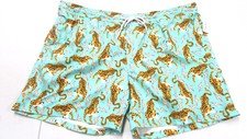 New Men's 3XL 48-50 Multicolor Tiger Theme Waist Swim Shorts By No Boundaries