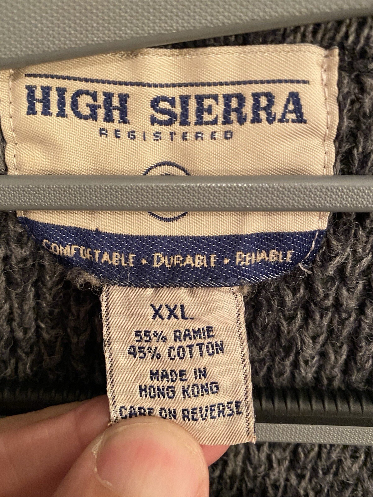 High Sierra Sweater Mens XXL GrayThick Heavy Long Sleeve Pullover thumbnail 2