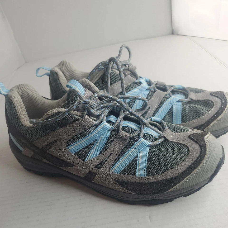 Zapatos deportivos de senderismo Swiss Gear para mujer talla 9,5 gris azul multicolor gamuza Foto 2 de 4