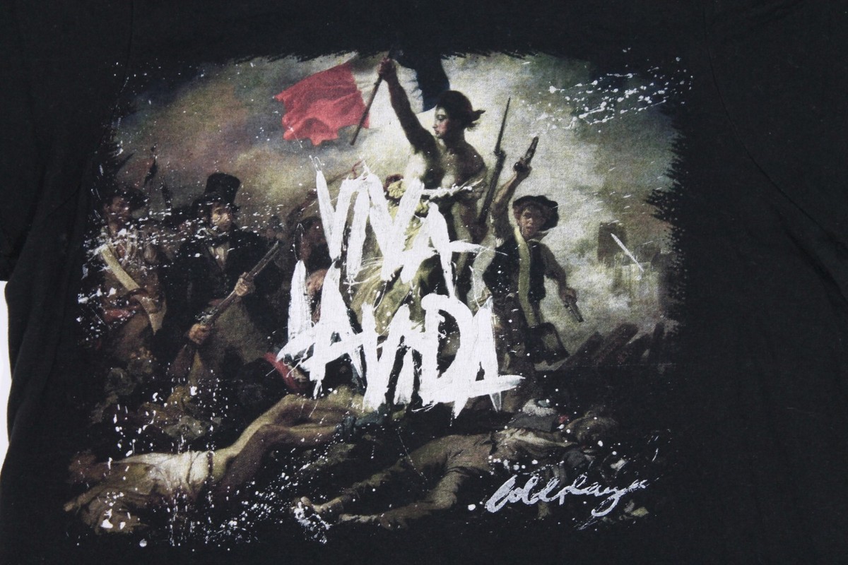 COLDPLAY VIVA LA VIDA Tシャツ 2008 Y2K Coldplay Shirt Viva La Vida Tour 2008 Britpop Band Men's