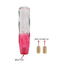 Vip 200mm Transparent Clearred Crystal Bubble Shift Knob Manual Racing Gear Vip 200mm Transparent Clearred Crystal Bubble Shift Knob Manual Racing Gear