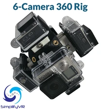 SimplifyVR Ultra360 360 Rig Panorama mount for GoPro Hero4 VR Video Waterproof