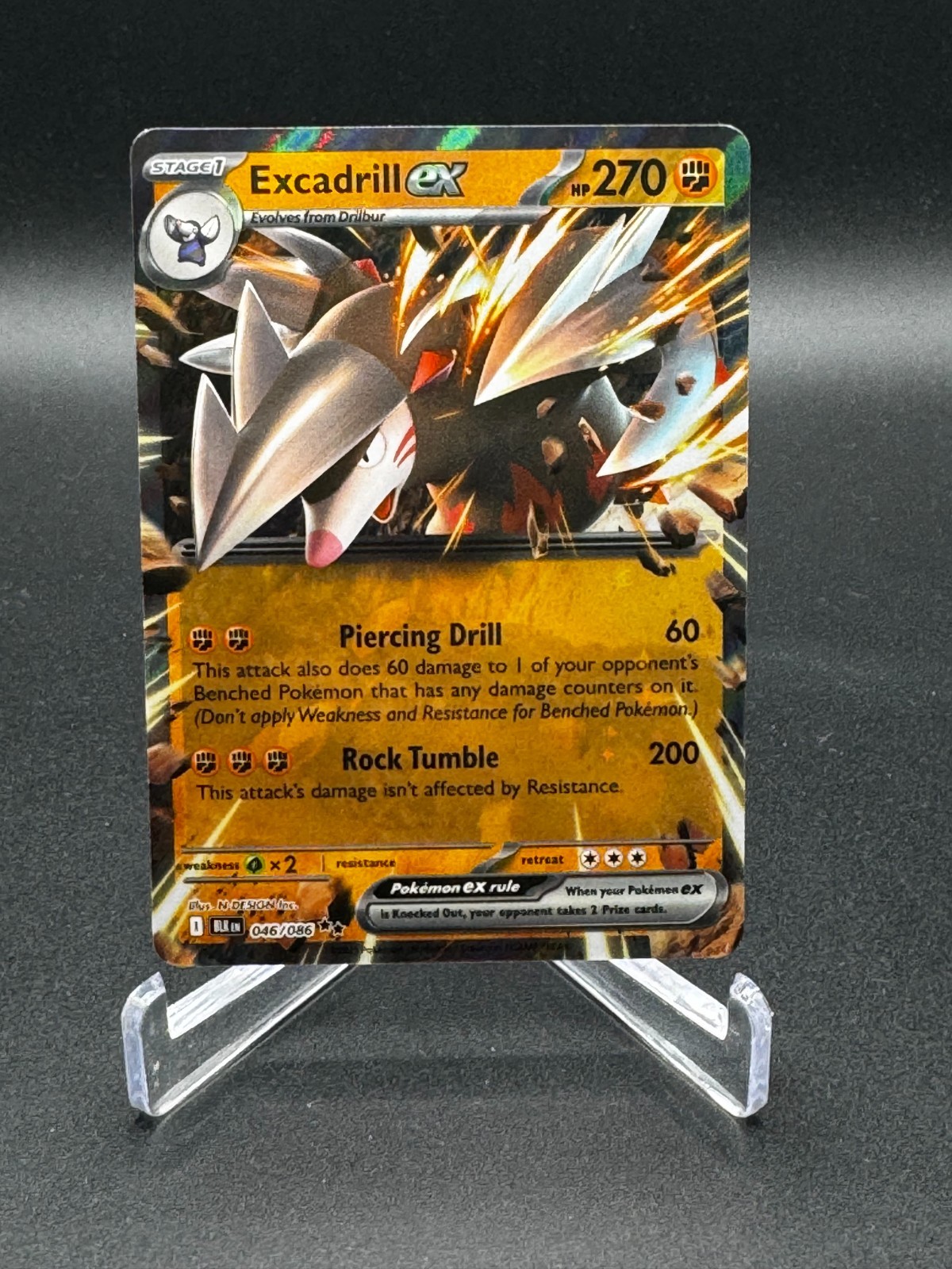 Sv: Black Bolt Pokémon TCG Excadrill Ex 46/86 NM