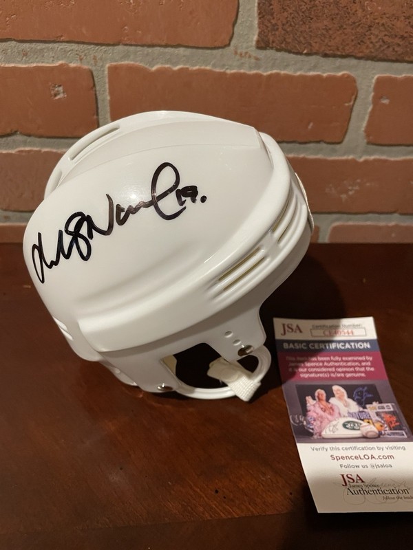 Markus Naslund Signed Canucks Mini Helmet (Beckett & JSA)