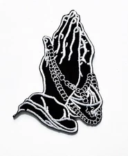 Cute Black Fabric Applique Patch for Clothing Jackets Hats DIY Projects