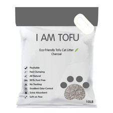 I AM TOFU - Tofu Cat Litter, Natural, Flushable, Dust Free Extra Clumping Pel...