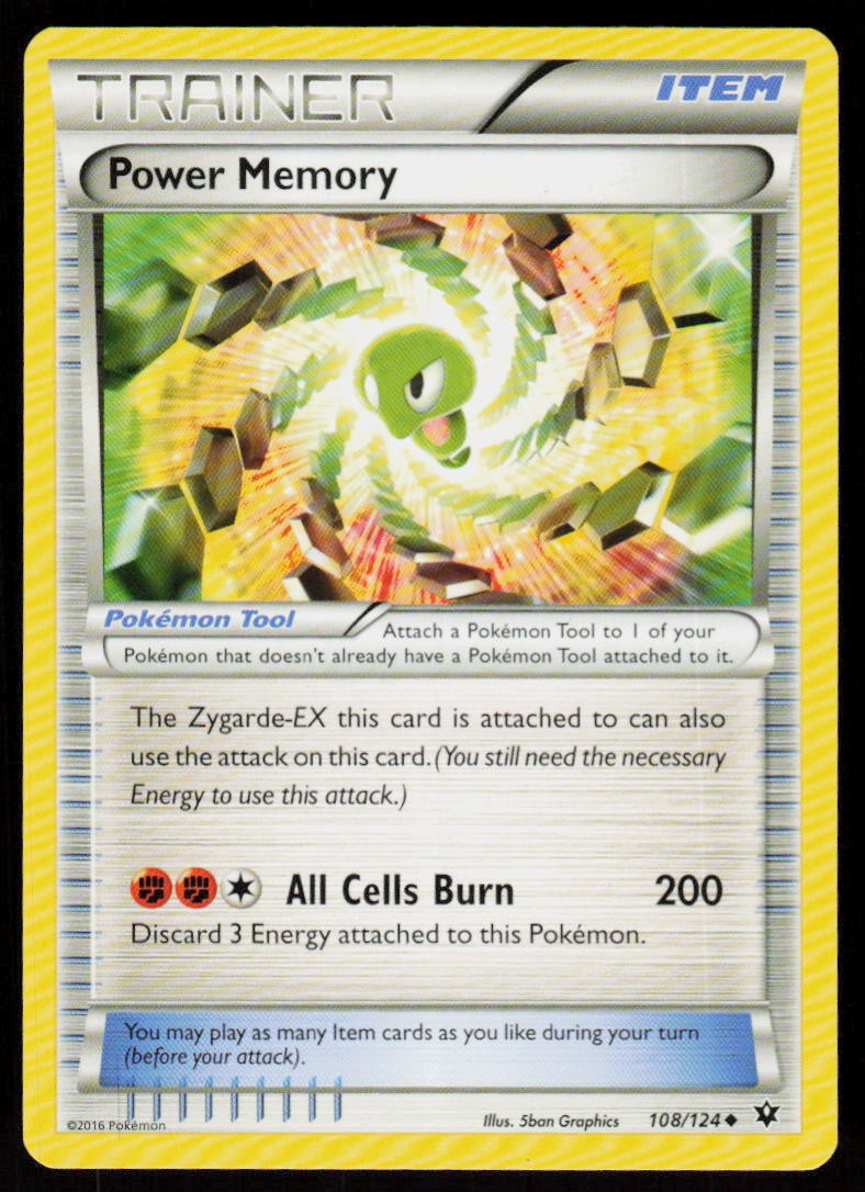 Power Memory 108/124 Uncommon Fates Collide Pokemon Lightly Played