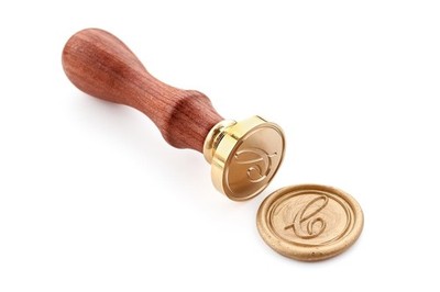 Wax Seal Stamper, VOOSEYHOME Initial Handwritten Letter Alphabet C Stamp with...
