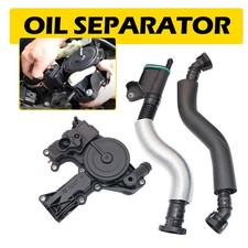 Cubierta de ventilación de cárter de válvula PCV separador de aceite 2 mangueras para Audi A4 VW GOLF 2,0 L EXD