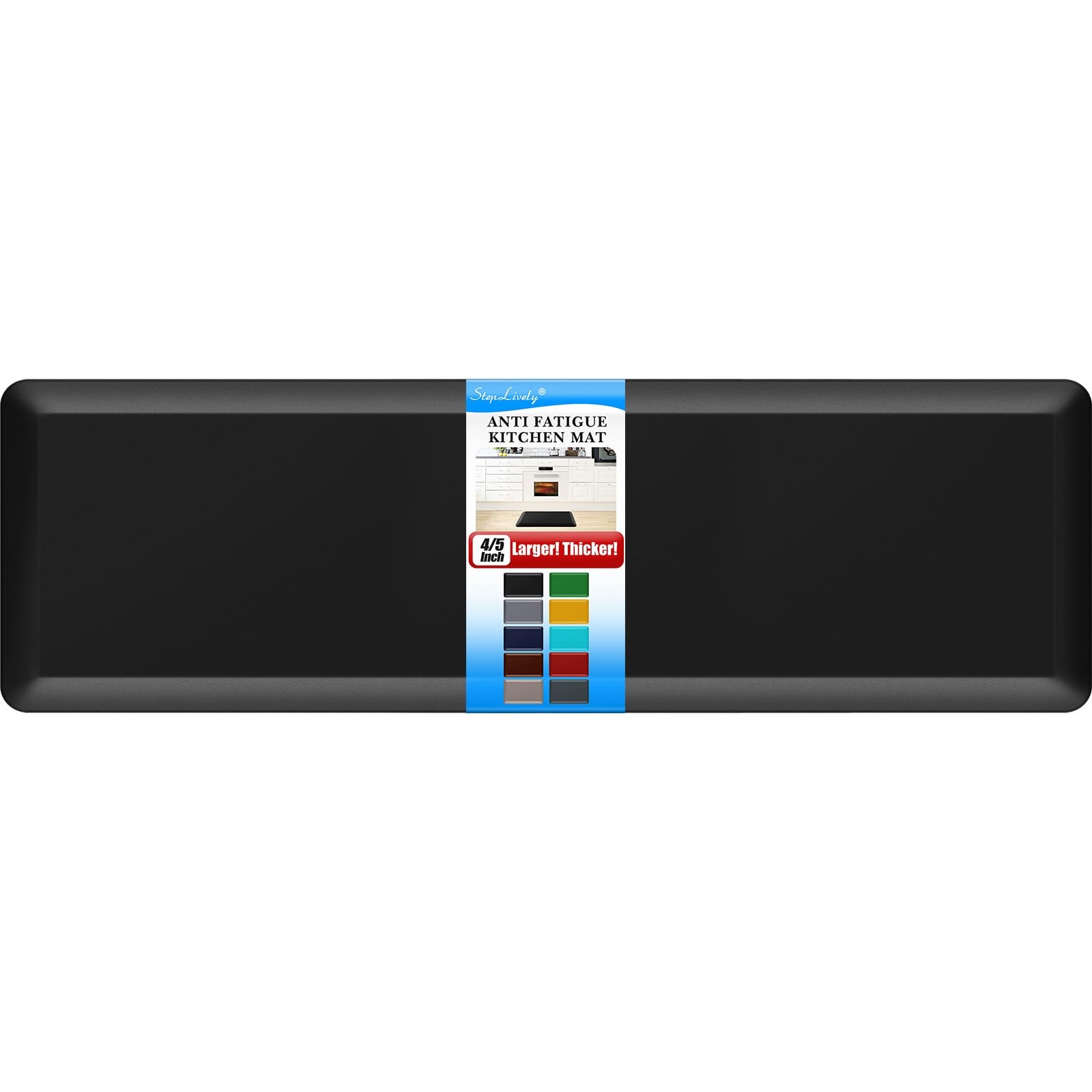 4/5 Inch Thick Kitchen Mat - Cushioned Anti Fatigue Mats for Kitchen Floor - ...