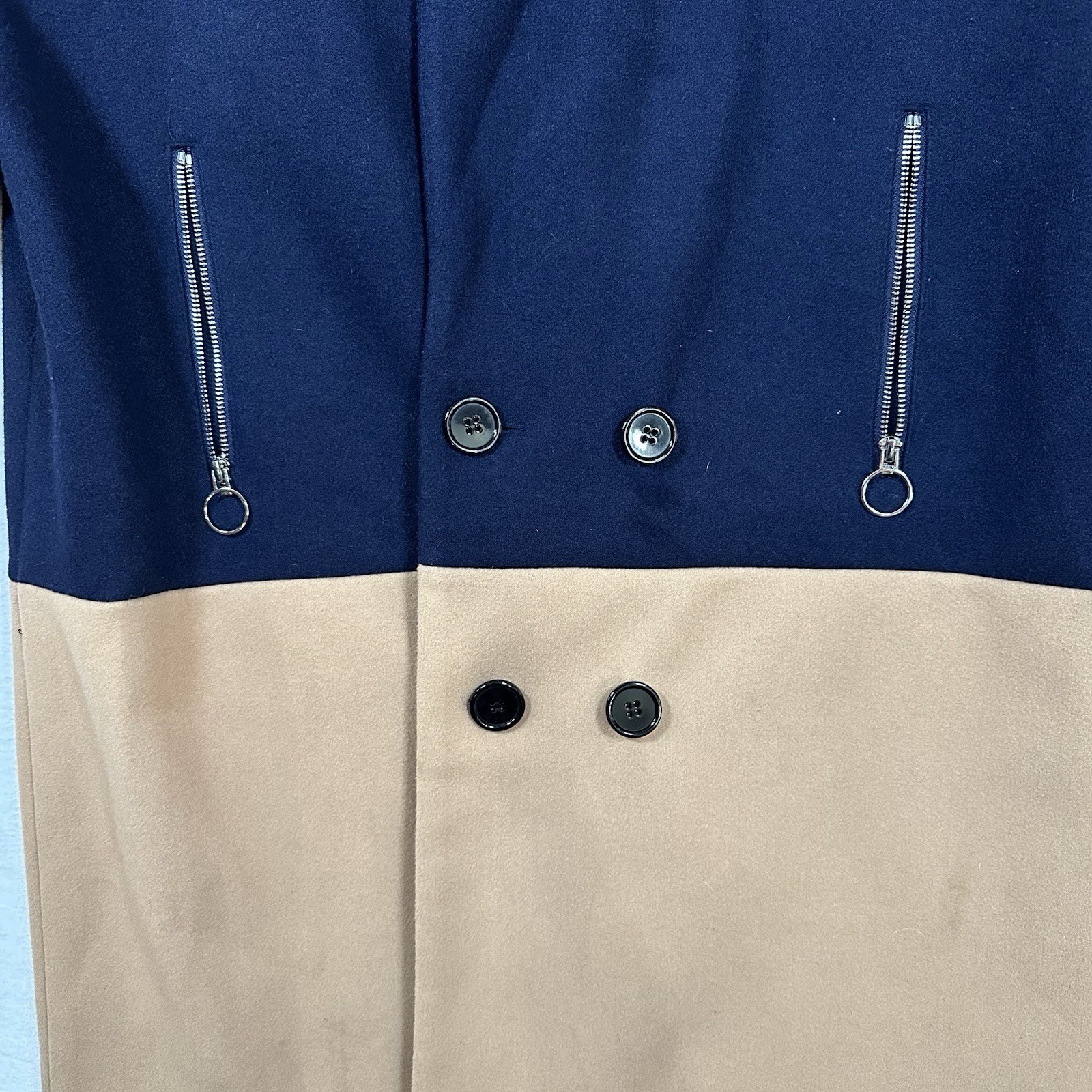 Switch Remarkable XL Double Breasted Colorblock C… - image 11