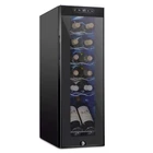 Schmecke 12 Bottle Compressor Wine Cooler Refrigerator w/Lock | Large Freesta...