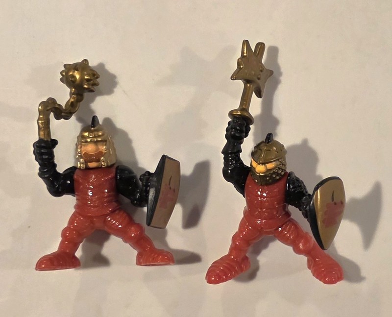 Fisher Price Great Adventures DRAGON DUEL Red Knight Figures Lot of 2 Set #77061