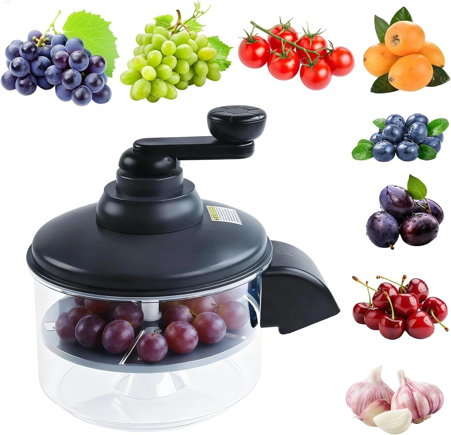 Hand Crank Grape Peeler Ideal for Tomatoes, Potatoes, Garlic and Small Fruits