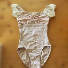 Chacott Junior Ballet Leotard Pink French Sleeve Size 150-155 Kids