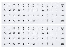2PCS English Keyboard Stickers, Universal Replacement English Keyboard Letter