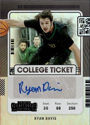 2022-23 Contenders College Ticket Auto Ryan Davis BUY 3 GET 1 FREE