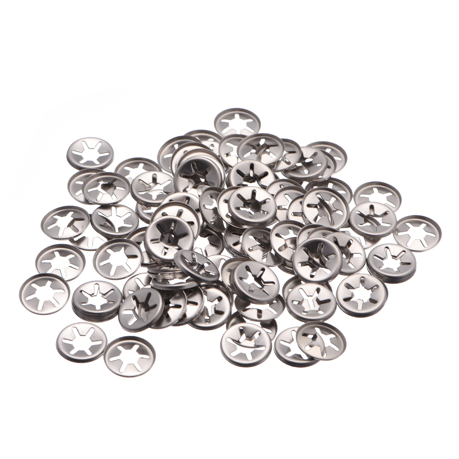 100pcs M6 Internal Tooth Washer - [6mmID x 15mmOD] Stainless Steel
