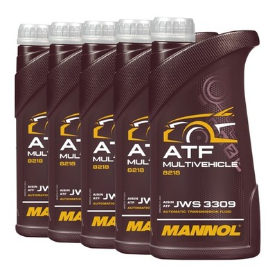 MANNOL ATF Multivehicle JWS 3309 Automatikgetriebeöl GM Ford Chrysler, 5x1 Liter