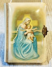 Beautiful Antique 1914 Celluloid Hungarian Prayer Book with Original BOX