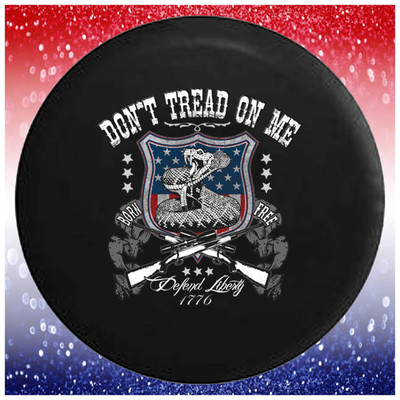 Spare Tire Cover Don't Tread on Me 1776 Liberty Born Free Fits Jeep Camper RV
