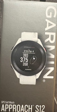 Garmin Approach S12, Easy-to-Use GPS Golf Watch, 42k Preloaded Courses, White