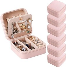 MAQUITA 6 Pcs Mini Travel Jewelry Case Bridesmaid Proposal Gift Boxes, Small ...