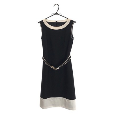 courreges 00004512 One piece sleeveless Black White SilverHardware cotton