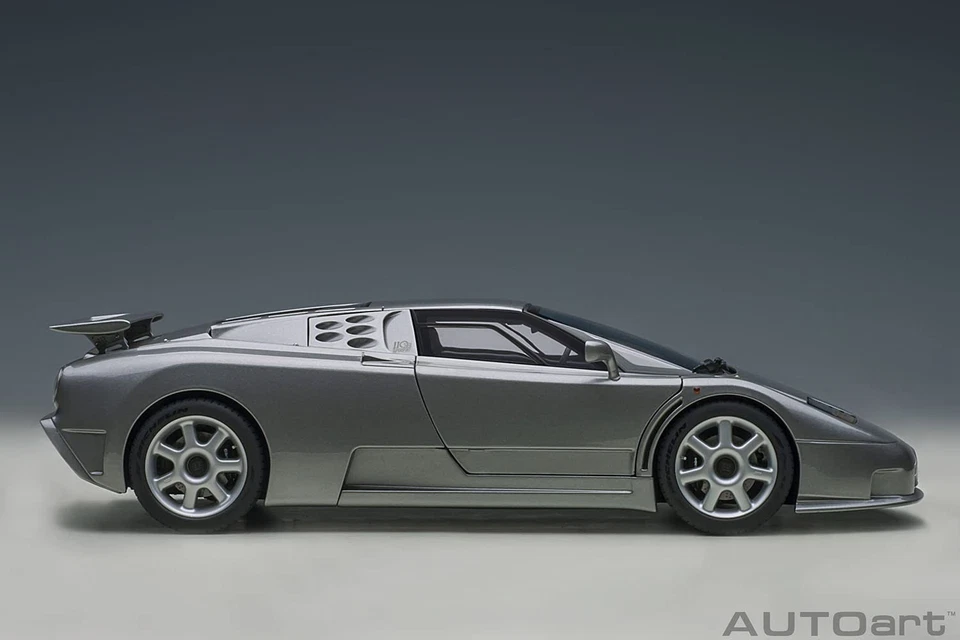 AUTOart 1 18 Bugatti EB110 SS Silver Metallic 70916 - Image 4 of 4