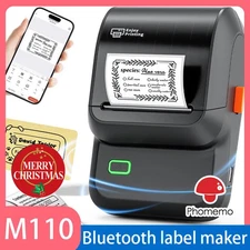 Phomemo Thermal Printer Label Makers Barcode Wireless Bluetooth Portable Printer