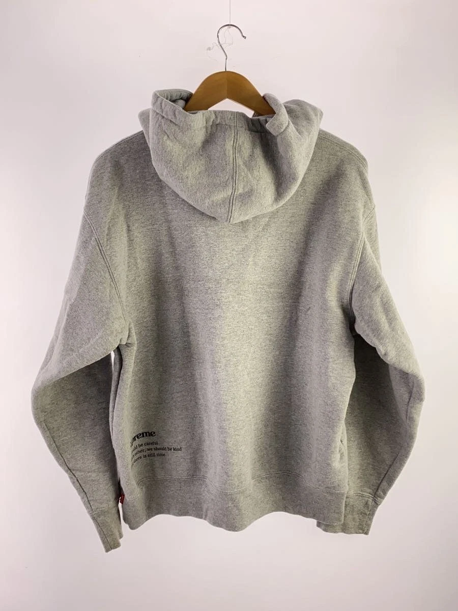 Supreme felpa con cappuccio llage grid grigio erica M cotone grigio usata