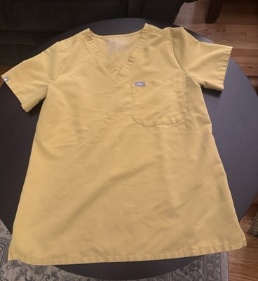 Women s figs Small Yellow Scrub Set