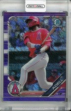 2019 Topps Bowman Chrome Jo Adell Prospects Purple Shimmer Refractors
