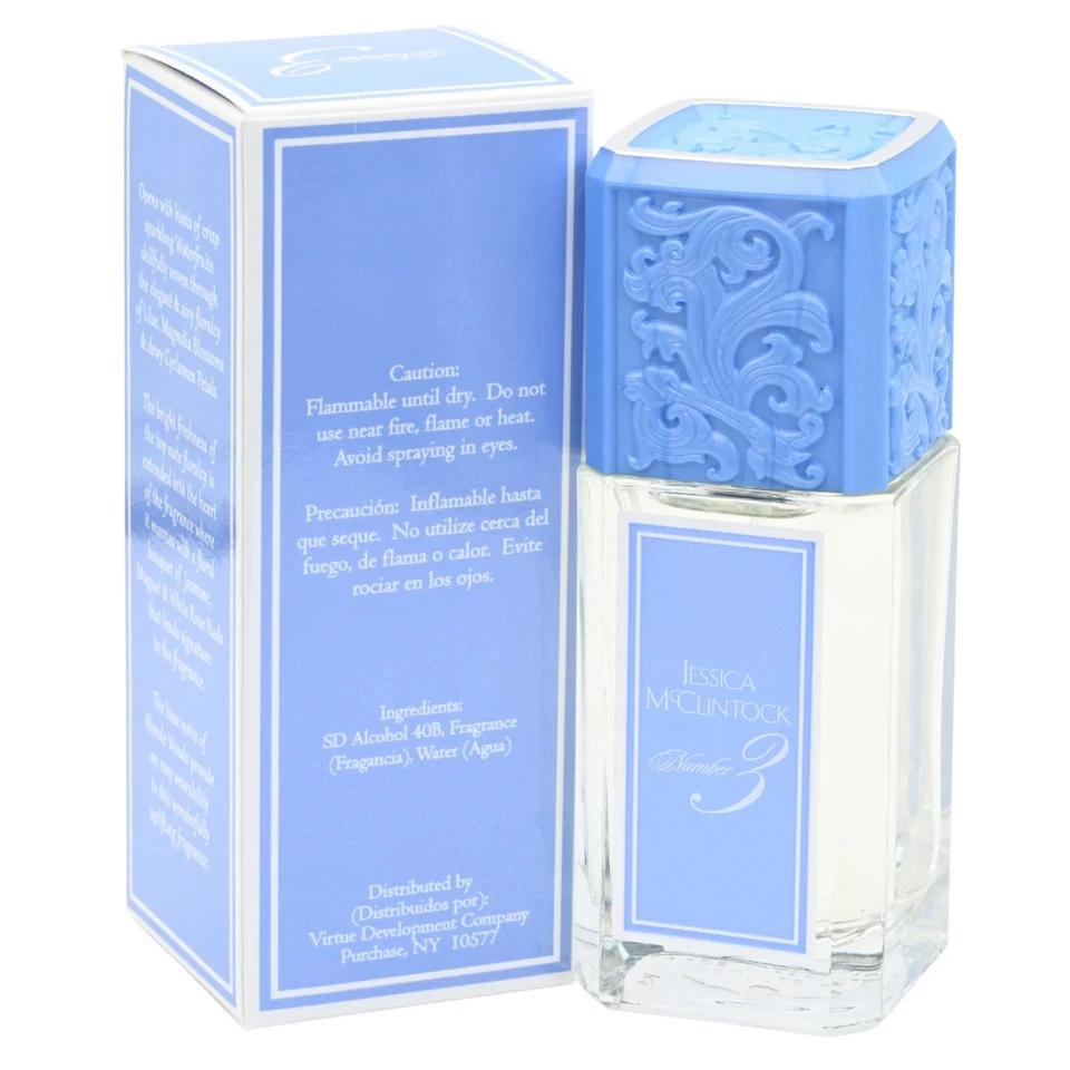 Number # 3 by Jessica McClintock 3.3 / 3.4 oz EDP Perfume for Women New in Box - Image 4 of 4