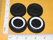 Set of 4 Nylint Bronco/Econoline Wheel/Whitewall Replacement Toy Parts NYP-037