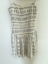 Adeline Vintage Baked Blue Mini Dress Size Small