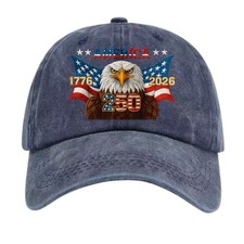 America 250 Patriotic Eagle Hat 1776-2026 Vintage USA Freedom Baseball Cap