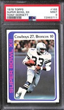 1978 TOPPS #168 SUPER BOWL XII PSA 9 Mint 72993711 