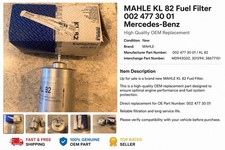 MAHLE KL 82 fuel filter (Mercedes OE 002 477 ...