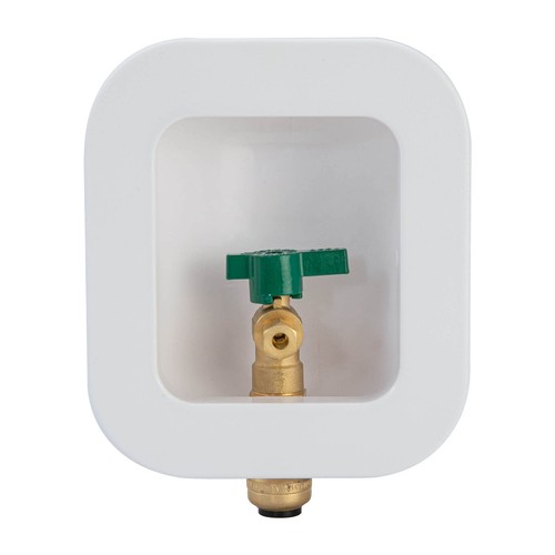 1 PCS Ice Maker Outlet Box Push To Connect 1/2 Inch PEX Copper CPVC 1/4 Hose