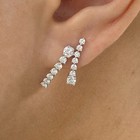 1.5ct F/VS2 Round Brilliant Cut Lab Created Diamond White Gold Studs Earrings — photo 6