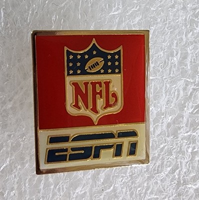 VINTAGE NFL ESPN  MEDIA LOGO  PIN-FREE SHIPPING!