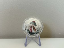 Beatrix Potter Tale of Peter Rabbit Colour Silver Coin 2023 - Benjamin Bunny