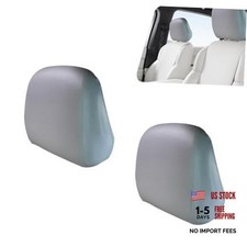 2Pcs Car Headrest Cover, Waterproof PU Elastic Leather Headrest Protective