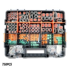 750 Pieces for DT Connector Plug Kit for 14 16 18 20 AWG Stamped Contact Kit