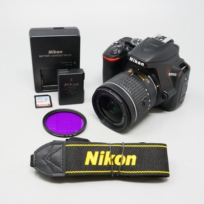 Nikon D3500 24.2MP with 18-55mm VR Lens Kit DSLR Camera - 1,248 Clicks!