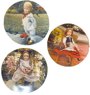 3x Mildred Seeley Lt Ed Plate Elise, LUCY, The Whistler - German Doll Collection