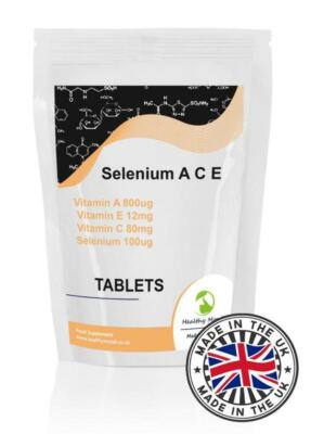Selenium with A C E vitamins 500 Tablets Pills Supplements
