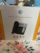 Vintage at and t 2 line speaker phone new in box. Box has been opened parts all