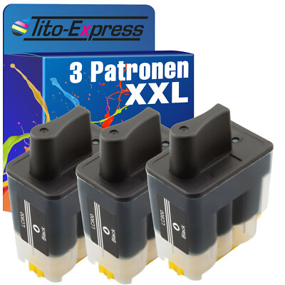 3 Patronen XL PlatinumSerie für Brother LC-900 Black DCP-117 C DCP-120 C DCP-310